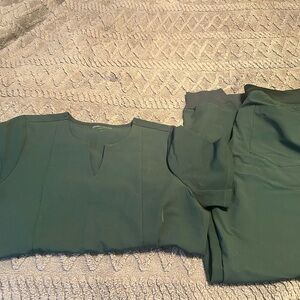 Midnight Green Mandala Scrub Set